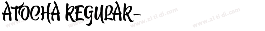 atocha regular字体转换
